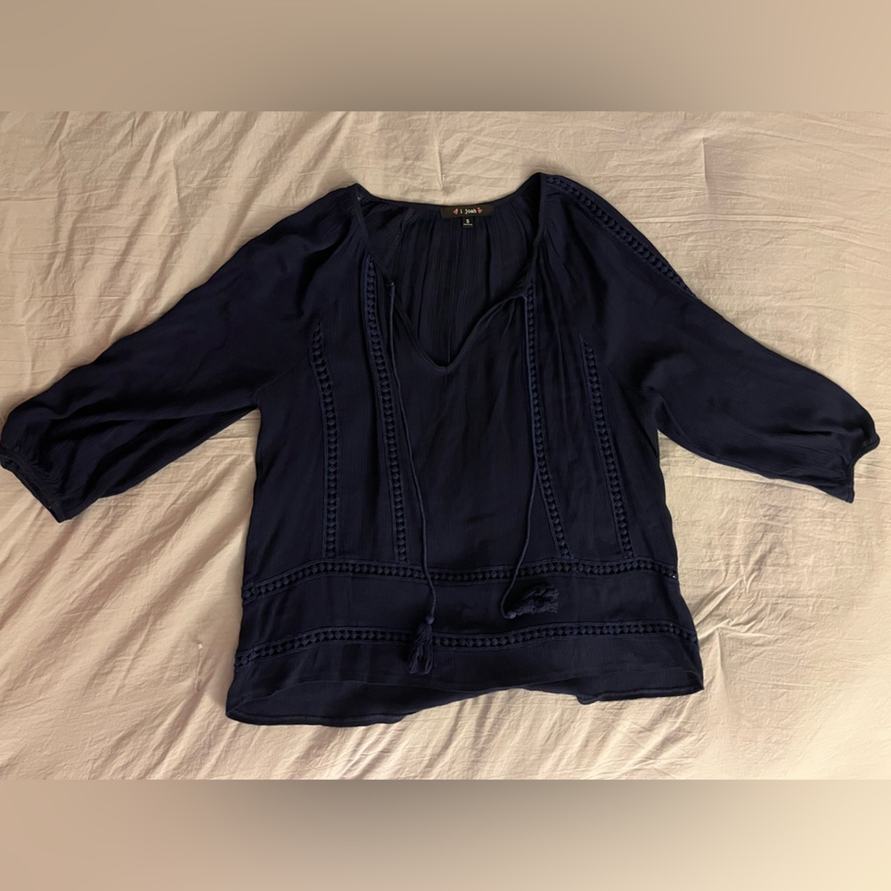Navy Blue Tunic Top, Small